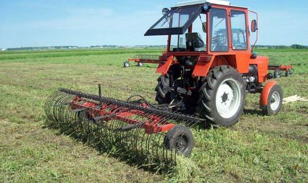 грабилка для сена на трактор